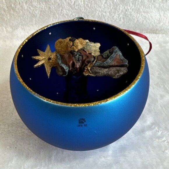 Limited Edition BOYDS BEAR 3D Glass Christmas Tree Hanging Ornament - Picture 4 of 7